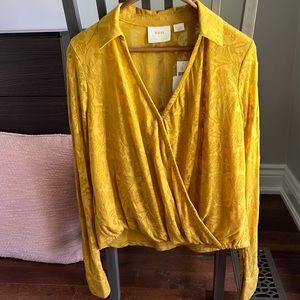 Maeve by Anthropologie Lydia floral burnout blouse size M NWT